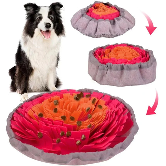 Dog Snuffle Mat-Interactive Slow Feeder Nose Work Puzzle for Dogs