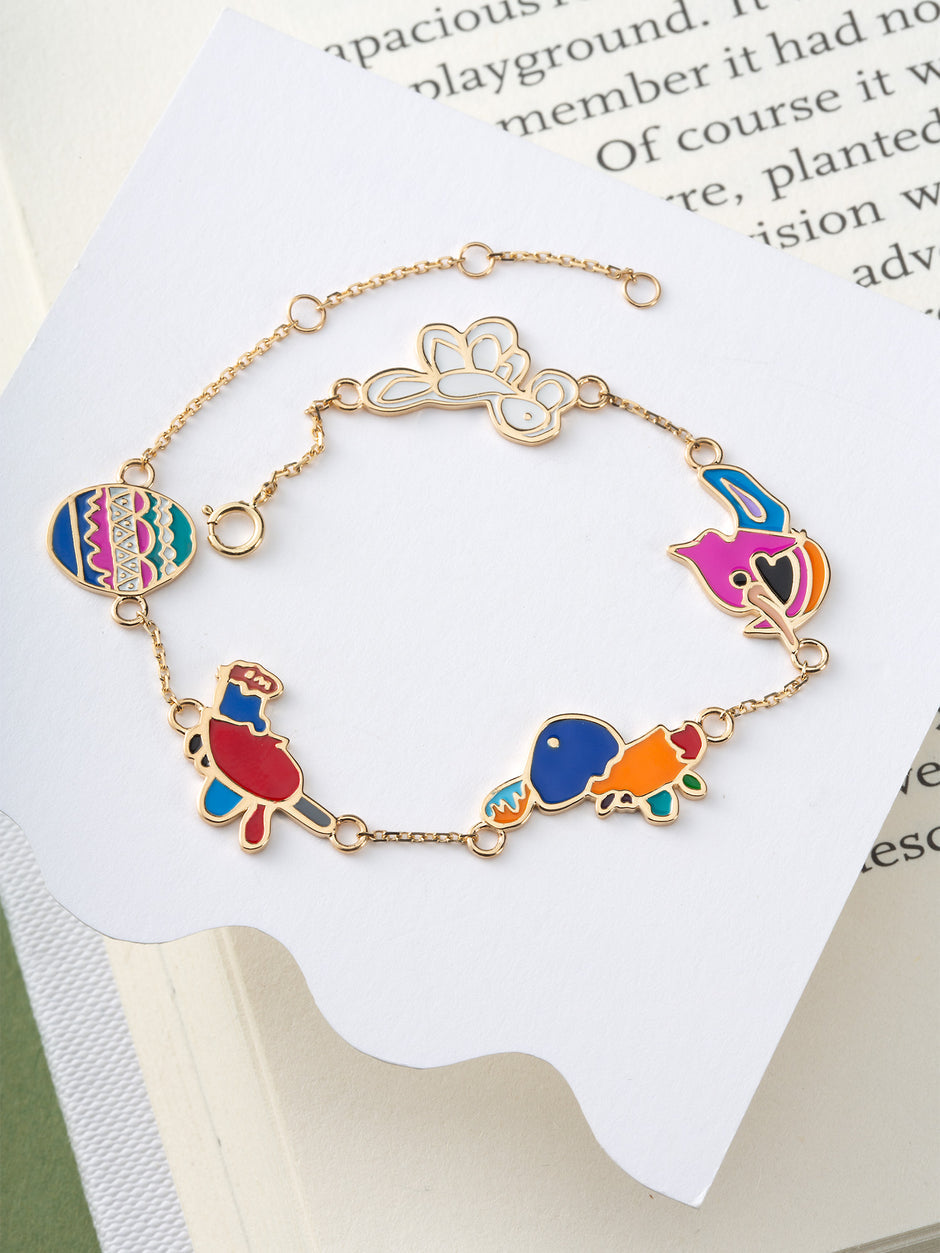 Custom Children's Drawing Engraved Necklace & Bracelet – Personalized Kids Art Keepsake Jewelry