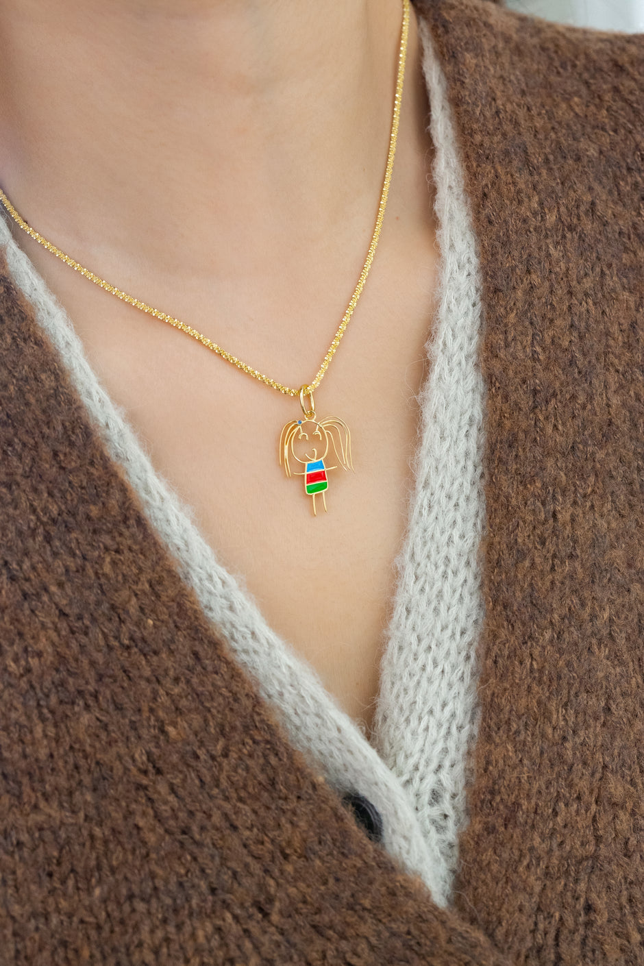 Custom Children's Drawing Engraved Necklace & Bracelet – Personalized Kids Art Keepsake Jewelry