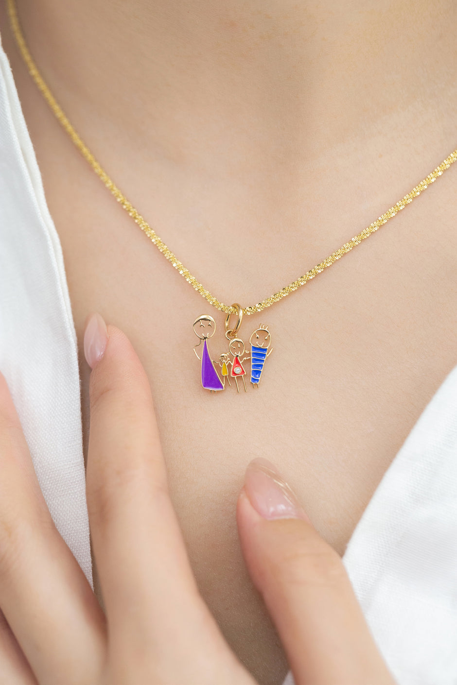 Custom Children's Drawing Engraved Necklace & Bracelet – Personalized Kids Art Keepsake Jewelry