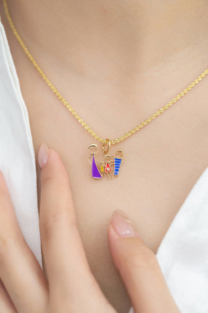 Custom Children's Drawing Engraved Necklace & Bracelet – Personalized Kids Art Keepsake Jewelry