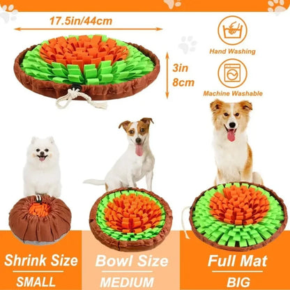 Dog Snuffle Mat-Interactive Slow Feeder Nose Work Puzzle for Dogs