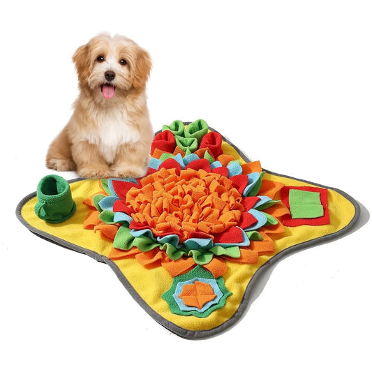 Interactive Snuffle Mat for Dogs-Slow Fedder Puzzle Toy for Mental Enrichment