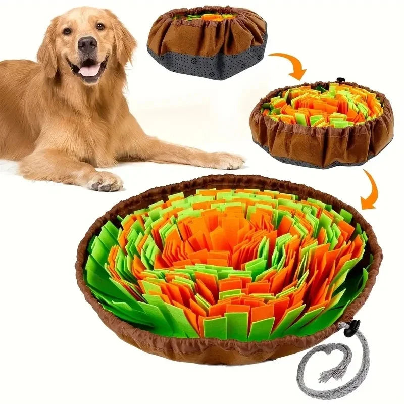 Dog Snuffle Mat-Interactive Slow Feeder Nose Work Puzzle for Dogs