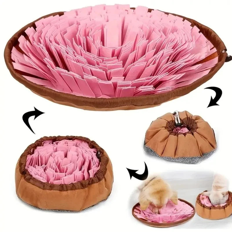 Dog Snuffle Mat-Interactive Slow Feeder Nose Work Puzzle for Dogs