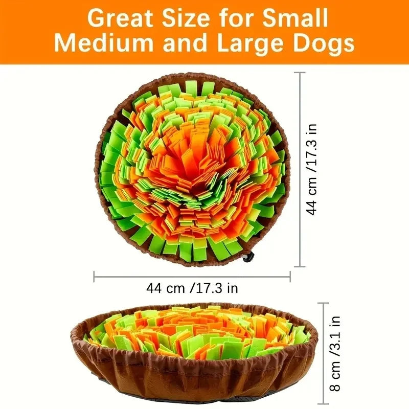 Dog Snuffle Mat-Interactive Slow Feeder Nose Work Puzzle for Dogs