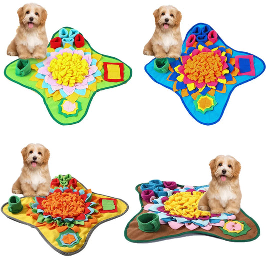 Interactive Snuffle Mat for Dogs-Slow Fedder Puzzle Toy for Mental Enrichment